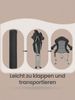 SONGMICS Faltbarer Outdoor-Stuhl, breiter Sitz, hohe Rückenlehne, Getränkehalter, Organizer, tragbar, schwarz-grau Bild 5