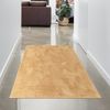 Carpetia Teppich Teppich gold Hasenfell-Optik elegant weich mit feinem Schimmer modern, rund Bild 5