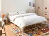Bett ohne Kopfteil Metall VIRY 160 x 200 cm Hellbeige Bild 3