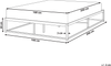 Bett ohne Kopfteil Metall VIRY 160 x 200 cm Hellbeige Bild 2