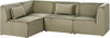 Modul Ecksofa 4-Sitzer LEMVIG Cord Grün rechtsseitig Bild 5