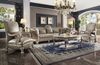 Holz Italienische Möbel klassisch Stil Luxus Beige Couchtisch Wohnzimmer Rund Bild 3