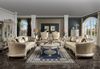 Holz Italienische Möbel klassisch Stil Luxus Beige Couchtisch Wohnzimmer Rund Bild 2