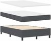 vidaXL Boxspringbett Dunkelgrau und Weiß 120 x 200 cm Cordstoff 3337552 Bild 5
