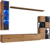 Hängende Wohnwand Switch M2 in Wotan und Schwarz 250 x 170 cm 12-teilig Bild 2