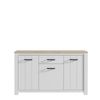 Sideboard >Chelles< in Weiß matt - 161,4x95,7x42,2cm (BxHxT) Bild 3