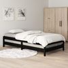 Stapelbett Schwarz 80x200 cm Massivholz Kiefer [820401] Bild 4