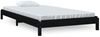 Stapelbett Schwarz 80x200 cm Massivholz Kiefer [820401] Bild 2