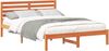 vidaXL Bettrahmen Wachsbraun 140 x 220 cm Massives Kiefernholz 872334 Bild 2