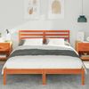 vidaXL Bettrahmen Wachsbraun 140 x 220 cm Massives Kiefernholz 872334 Bild 3