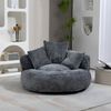HAUSS SPOLE Sitzsack Sitzsack Relaxsessel Posterstuhl, Extrabreit Lazy Sofa mit 3 Kissen (Lazy Sofa Chenille mit Hohem Rücken & 3 Kissen – Ergonomischer Lounger für Erwachsene & Kinder, Indoor & Outdoor, Gaming Stuhl für Schlafzimmer, Büro, Wohnzimmer ... Bild 2