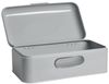 Echtwerk stilvoller Brotkasten, Retro-Brotbox aus Metall mit Sichtfenster, Platzsparende Aufbewahrungsbox, Brotkorb mit Deckel, Aufbewahrung für noch länger frisches Brot, Grau, 42 x 23 x 16,5 cm Bild 2