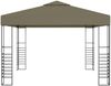 vidaXL Gartenzelt mit LED-Lichterkette 3x3 m Taupe 3070309 Bild 4