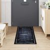 vidaXL Küchen Teppich Schwarz 180 x 60 cm Samt 42013431 Bild 3