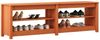 vidaXL Schuhbank mit Regal mit Speicher Wachsbraun 160 x 36,5 x 50 cm 869979 Bild 3