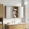 vidaXL Badezimmerschrank-Set 3 pcs 90 x 10,5 x 50 cm Holzwerkstoff 3403671 Bild 4