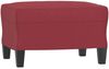vidaXL 3-tlg. Sofagarnitur mit Kissen Weinrot Kunstleder 3201426 Bild 5