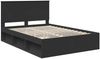 vidaXL Bettrahmen Schwarz 140 x 200 cm Massives Kiefernholz 3409355 Bild 4