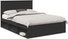 vidaXL Bettrahmen Schwarz 140 x 200 cm Massives Kiefernholz 3409355 Bild 2