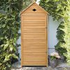 Holz Gartenschrank Gerätehaus Geräteschuppen Geräteschrank 70 x 36 x 177 cm Bild 4