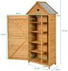 Holz Gartenschrank Gerätehaus Geräteschuppen Geräteschrank 70 x 36 x 177 cm Bild 3
