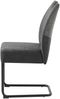 byLIVING Esszimmerstuhl 2er Set PETER / Vintage Mikrofaser anthrazit / Gestell Metall schwarz / Traglast von bis zu 150 kg / mit Griff / Esszimmerstuhl / B 45, H 94, T 54 cm Bild 3