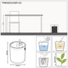 Lechuza Pflanztopf Trendcover 32 cm Kunstleder Kork natur hell Bild 2