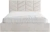 Vente-unique - JUSTANI Bett Stoff Beige - B 213 cm x H 106 cm x L 190 cm Bild 5