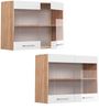 Vicco Küchenschrank Küchenzeile R-Line, Weiß Hochglanz, Hängeglasschrank 80 cm Bild 5