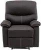 Vente-unique - CANBY Sessel Kunstleder Braun - B 90 cm x H 95 cm x L 79 cm Bild 2