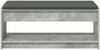 vidaXL Flurbank mit Kissen mit Regal Betongrau 103 x 38 x 45 cm 891587 Bild 5