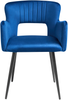 Esszimmerstuhl 2er Set SANILAC Samtstoff Marineblau Bild 5