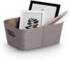 ZELLER 14517 Aufbewahrungsbox Pappe/Polyester, braun, ca. 26 x 18 x 11 cm Bild 2