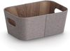 ZELLER 14517 Aufbewahrungsbox Pappe/Polyester, braun, ca. 26 x 18 x 11 cm Bild 1