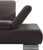 Ecksofa mit Ottomane links Kaye Bezug Kunstleder Metallfuß verchromt / braun 23142 Bild 4