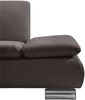 Ecksofa mit Ottomane links Kaye Bezug Kunstleder Metallfuß verchromt / braun 23142 Bild 2