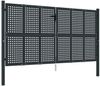 vidaXL Gartentor Anthrazit 300x125 cm Stahl 154567 Bild 2