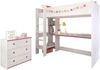 Jugendzimmer-Set >Smoozy 29 Blau / Pink< in Kiefer Weiss (Nachbildung) Bild 5