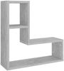 vidaXL Wandregale 2 Stk. Betongrau 50 x 15 x 50 cm Spanplatte [807218] Bild 4
