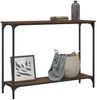 Konsolentisch, Beistelltisch, Konsole Braun Eichen-Optik 101x30,5x75 cm Holzwerkstoff Bild 3