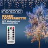 Monzana Lichterkette 20m 600 LED Warmweiß Innen & Außen Fernbedienung Regenlichterkette Weihnachten Deko Regen Bild 5