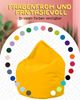PATCH HOME Sitzsack Tropfenform – XXL – Gelb, bequemer Sitzsack aus Luxus-Polyester-Gewebe, bereits befüllt Bild 5