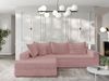 Ecksofa Couchgarnitur Sofa OSKAR in Stoff Tilia Altrosa Ottomane Links Bild 2