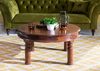 Couchtisch rund Akazie 90x90x45 nougat lackiert OXFORD #330 Bild 3
