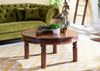 Couchtisch rund Akazie 90x90x45 nougat lackiert OXFORD #330 Bild 5