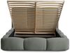 Polsterbett Doppelbett GRACIA 180x200cm Komplettset in Stoff Boston Grau Bild 2