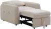 Vente-unique - POBAVA Sessel Stoff Beige - B 97 cm x H 90 cm x L 104 cm Bild 3