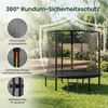 HOMALL Gartentrampolin Kindertrampolin, Outdoor-Trampolin, Durchmesser 183/222/290/360 cm, Ø 183 cm, (Ausgestattet mit Sicherheitsnetz, Leiter und 360°-Gelander, maximale Tragkraft 150 kg) Bild 4