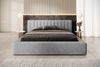 Polsterbett Doppelbett PEORIA 160x200cm in Stoff Macau Grau Bild 2