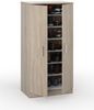 Dmora 2-türiger Mehrzweckschrank Akimera, Hilfsschrank, niedriger Schuhschrank mit 6 Regalen, modernes Schuhregal, 55 x 36 x 108 cm, Eiche Bild 4